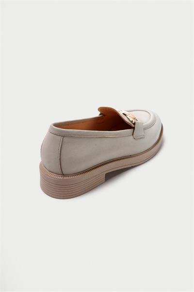 Mubiano Hakiki Deri Collection Kadın Babet Bej -MCSDD033-BJ