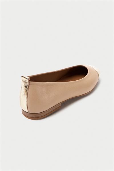 Mubiano Hakiki Deri Collection Kadın Babet Nude - MCSR1010 - N