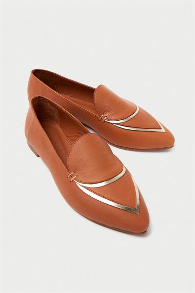 Mubiano Hakiki Deri Collection Kadın Babet Taba -MCMNG2433-TB