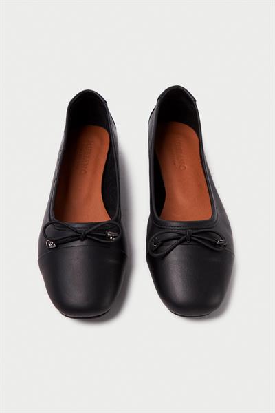 Mubiano Hakiki Deri Collection Kadın Babet Siyah-MCMNG2277-S