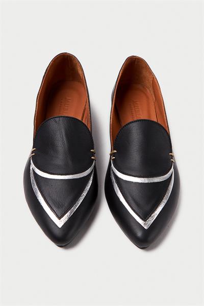 Mubiano Hakiki Deri Collection Kadın Babet Siyah -MCMNG2433-S