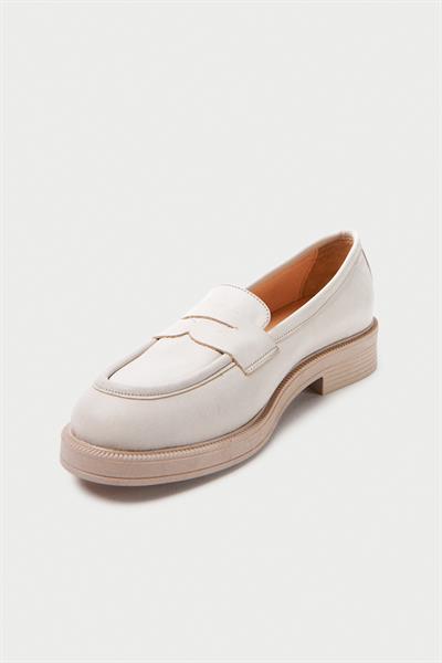 Mubiano Hakiki Deri Collection Kadın Babet Bej -MCSDD024-BJ