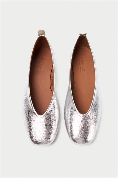 Mubiano Hakiki Deri Collection Kadın Babet Gümüş -MCMNG2480-GMS