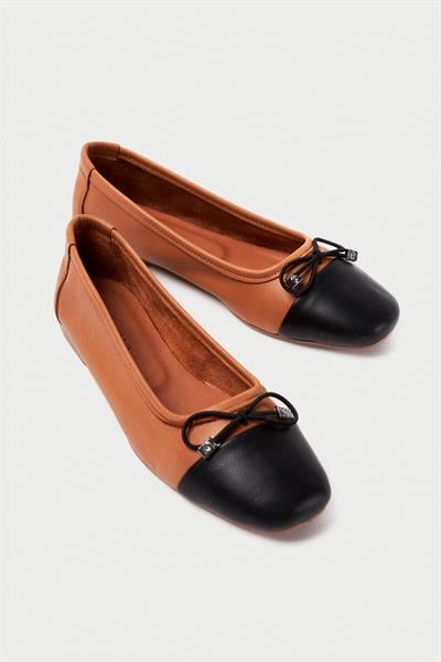 Mubiano Hakiki Deri Collection Kadın Babet Taba -MCMNG2277-TB