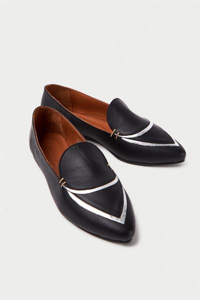 Mubiano Hakiki Deri Collection Kadın Babet Siyah -MCMNG2433-S