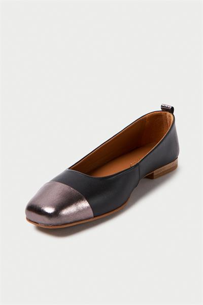 Mubiano Hakiki Deri Collection Kadın Babet Siyah - MCSR1010 - S