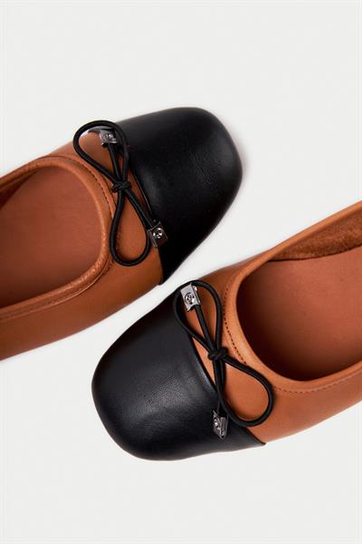 Mubiano Hakiki Deri Collection Kadın Babet Taba -MCMNG2277-TB