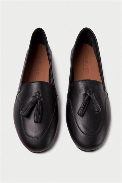 Mubiano Hakiki Deri Collection Kadın Babet Siyah -MCMNG2455-S