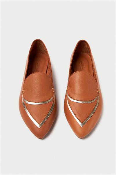 Mubiano Hakiki Deri Collection Kadın Babet Taba -MCMNG2433-TB