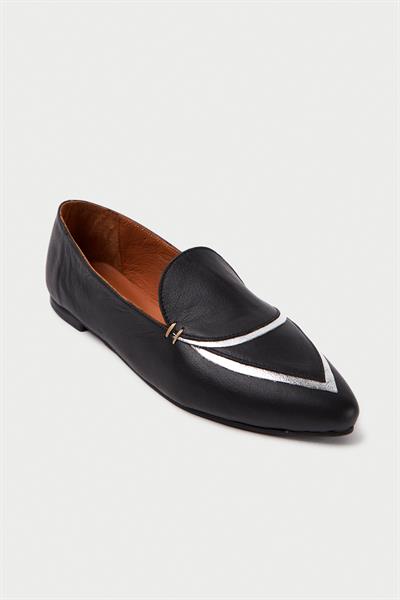 Mubiano Hakiki Deri Collection Kadın Babet Siyah -MCMNG2433-S