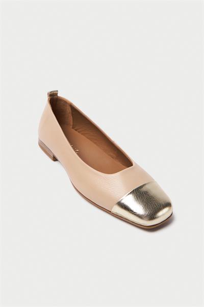 Mubiano Hakiki Deri Collection Kadın Babet Nude - MCSR1010 - N