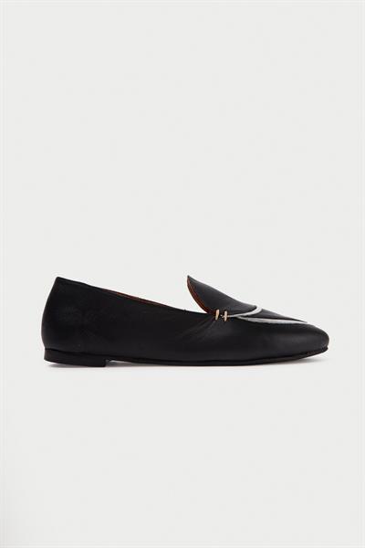 Mubiano Hakiki Deri Collection Kadın Babet Siyah -MCMNG2433-S