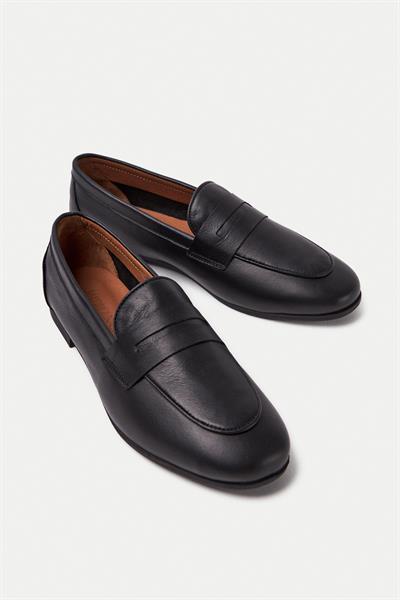 Mubiano Hakiki Deri Collection Kadın Loafer & Babet Siyah -MCMNG12103-S