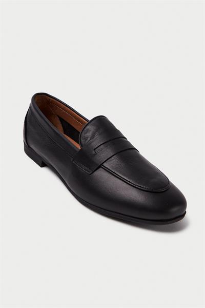 Mubiano Hakiki Deri Collection Kadın Loafer & Babet Siyah -MCMNG12103-S