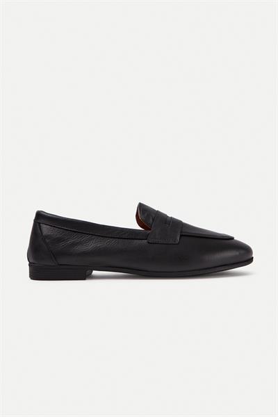 Mubiano Hakiki Deri Collection Kadın Loafer & Babet Siyah -MCMNG12103-S