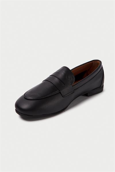 Mubiano Hakiki Deri Collection Kadın Loafer & Babet Siyah -MCMNG12103-S