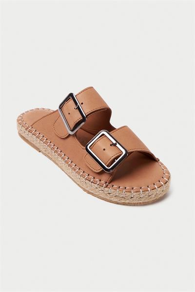 Mubiano Hakiki Deri Collection Kadın Terlik Taba -MCSVK23T003-TB