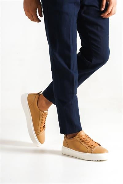 Mubiano Hakiki Deri M3-N Nude Erkek Spor Ayakkabı & Sneaker