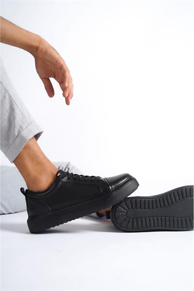 Mubiano Hakiki Deri M3-SS Siyah/Siyah Erkek Spor Ayakkabı & Sneaker