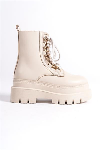 Mubiano MBBRZ400-BJ Yüksek Kalın Taban Bağcıklı Kadın Kısa Bot & Postal