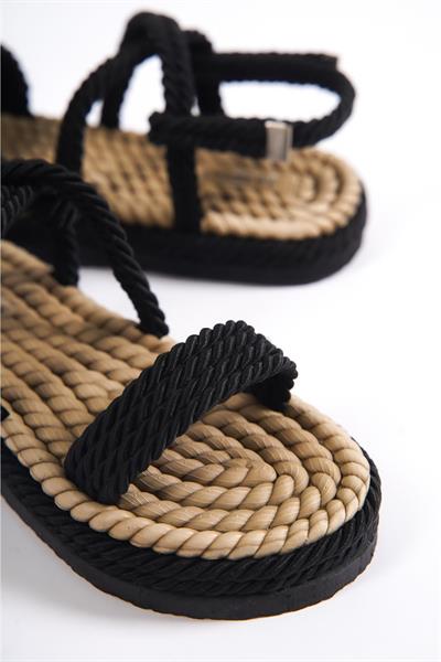 Mubiano MBFRD22105-S Kadın Platform Halat İp Sandalet