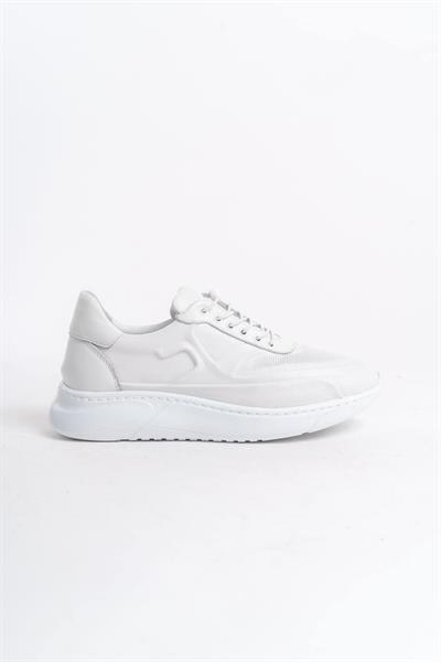 Mubiano Hakiki Deri MBKNT2090-B Erkek Beyaz Sneaker & Spor Ayakkabı