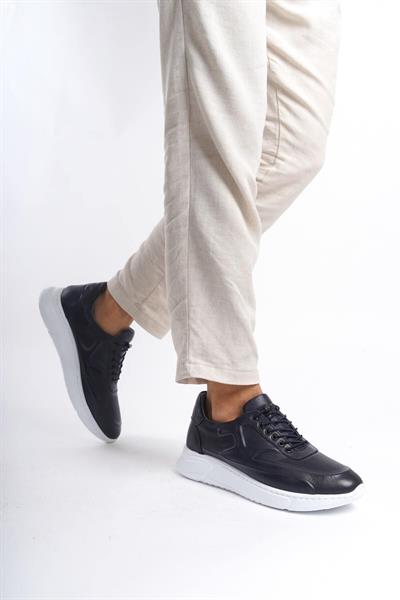 Mubiano Hakiki Deri MBKNT2090-LCV Erkek Lacivert Sneaker & Spor Ayakkabı