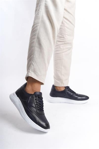 Mubiano Hakiki Deri MBKNT2090-LCV Erkek Lacivert Sneaker & Spor Ayakkabı