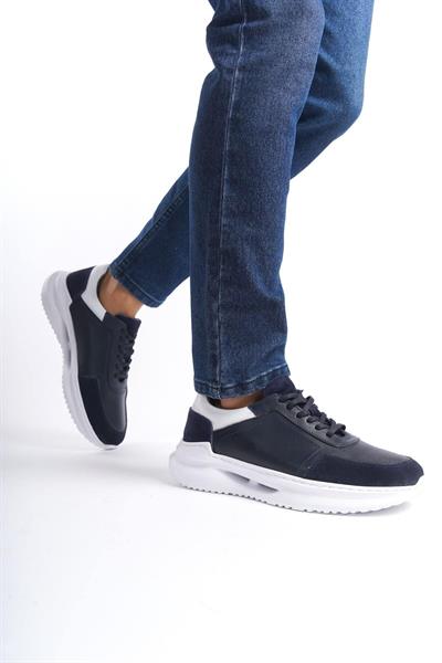 Mubiano Hakiki Deri MBKRY028-LCV Erkek Lacivert Sneaker & Spor Ayakkabı