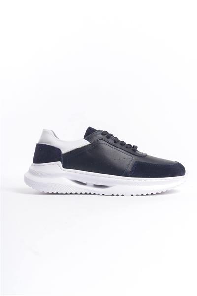 Mubiano Hakiki Deri MBKRY028-LCV Erkek Lacivert Sneaker & Spor Ayakkabı