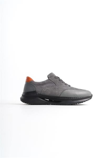 Mubiano Hakiki Deri MBKRY301-GR Erkek Gri Sneaker & Spor Ayakkabı