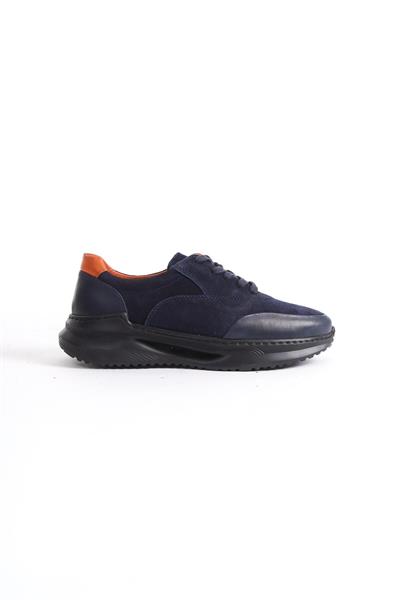 Mubiano Hakiki Deri MBKRY301-LCV Erkek Lacivert Sneaker & Spor Ayakkabı
