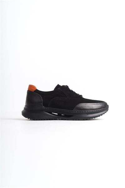 Mubiano Hakiki Deri MBKRY301-S Erkek Siyah Sneaker & Spor Ayakkabı