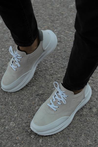 Mubiano Hakiki Deri MBKRY301-VZ Erkek Vizon Sneaker & Spor Ayakkabı