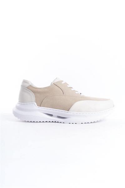 Mubiano Hakiki Deri MBKRY301-VZ Erkek Vizon Sneaker & Spor Ayakkabı