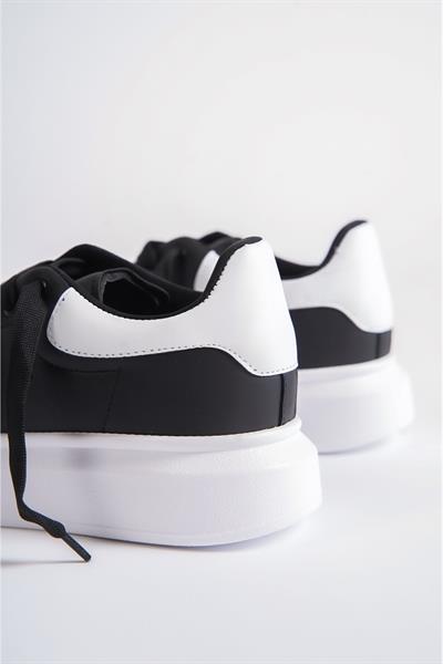 Mubiano MBMCQ1000-SB Erkek Kalın Taban Siyah/Beyaz Sneaker & Spor Ayakkabı