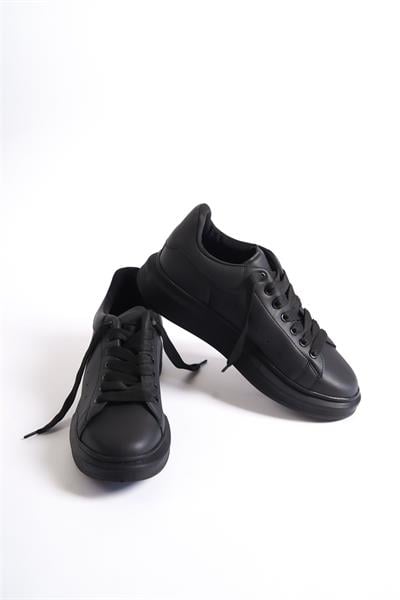 Mubiano MBMCQ1000-SS Erkek Kalın Taban Siyah/Siyah Sneaker & Spor Ayakkabı