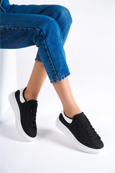 Mubiano MBMKQ200-GRB Kadın Kalın Taban Gri/Beyaz Sneaker & Spor Ayakkabı
