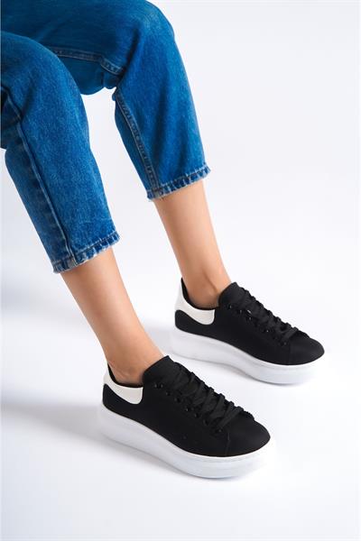 Mubiano MBMKQ200-GRB Kadın Kalın Taban Gri/Beyaz Sneaker & Spor Ayakkabı