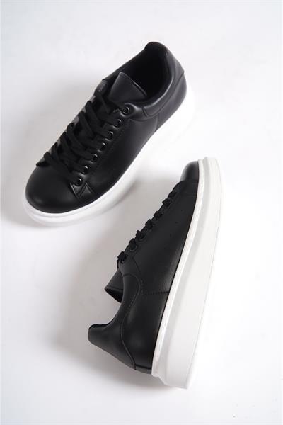 Mubiano MBMKQ200-SS Kadın Kalın Taban Siyah/Siyah Sneaker & Spor Ayakkabı