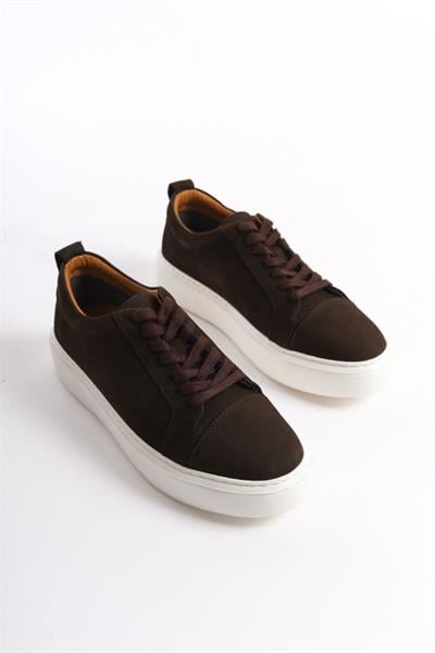 Mubiano Hakiki Deri MBNBKM3-KH Erkek Nubuk Kahverengi Sneaker & Spor Ayakkabı