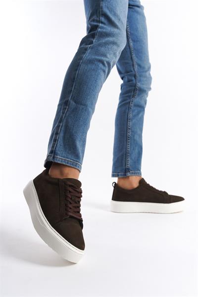 Mubiano Hakiki Deri MBNBKM3-KH Erkek Nubuk Kahverengi Sneaker & Spor Ayakkabı