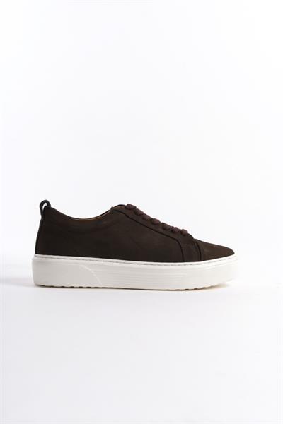 Mubiano Hakiki Deri MBNBKM3-KH Erkek Nubuk Kahverengi Sneaker & Spor Ayakkabı