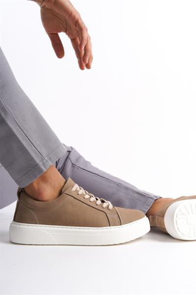 Mubiano Hakiki Deri MBNBKM3-VZ Erkek Nubuk Vizon Sneaker & Spor Ayakkabı