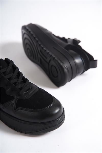 Mubiano MBNK160-SS Kadın Kalın Taban Siyah/Siyah Sneaker & Spor Ayakkabı