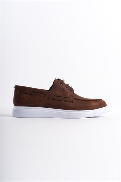 Mubiano MBRGN104-TB  Taba Nubuk Erkek Bağcıklı Loafer
