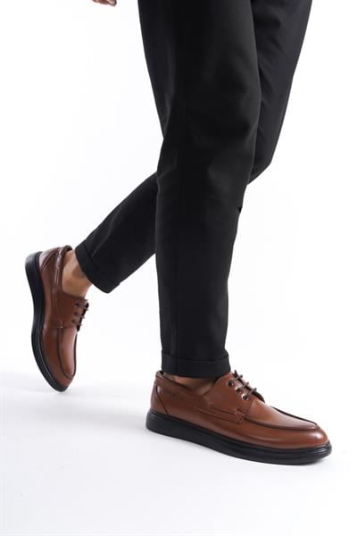 Mubiano MBRGN105-TB Taba Erkek Bağcıklı Loafer