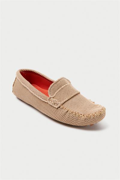 Mubiano Summer Kadın Triko Bej Babet & Loafer -MSTB2020-BJ