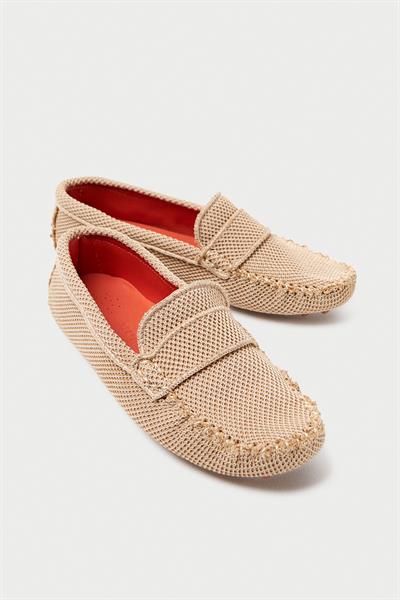 Mubiano Summer Kadın Triko Bej Babet & Loafer -MSTB2020-BJ