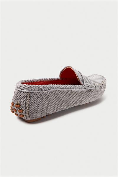 Mubiano Summer Kadın Triko Gri Babet & Loafer -MSTB2020-GR